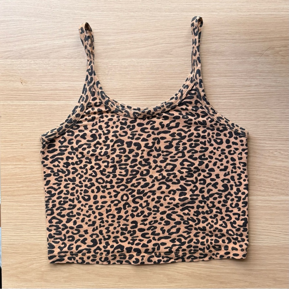 ARQ Leopard Print Cropped Tank